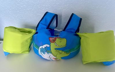 Kids Dinosaurs Trainer Life Jacket 2-4T