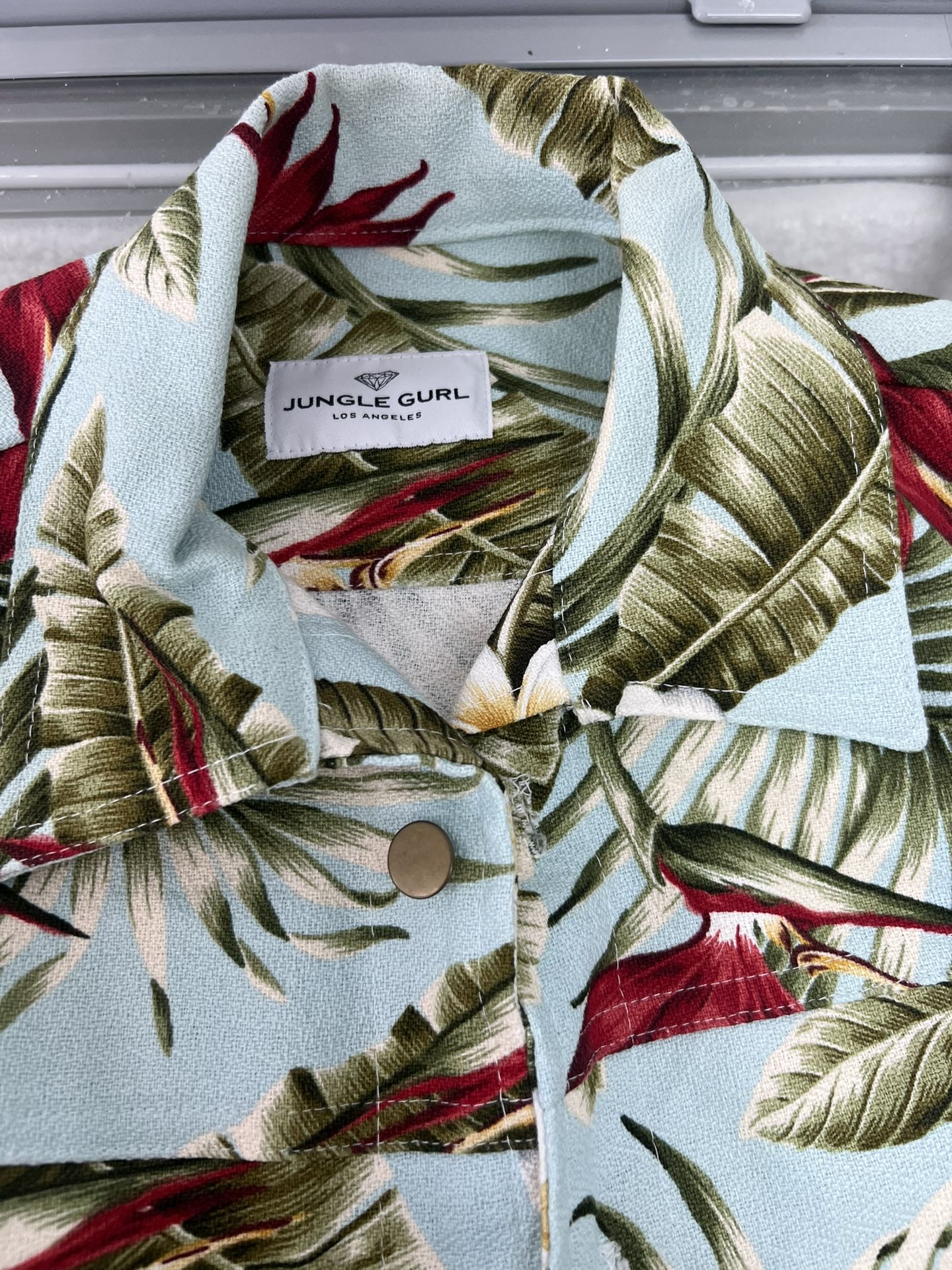 Jungle Gurl Matching shorts with button up jacket