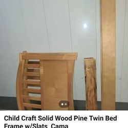Solid Wood Pine Twin Bed Frame