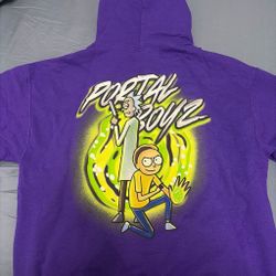 Purple Rick and Morty Hoodie
