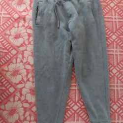 Burlebo Men's Small Gray Check Pocketing Drawstring Athletic Jogger Sweatpants