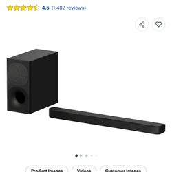 Sony Bluetooth Sound Bar And Subwoofer 