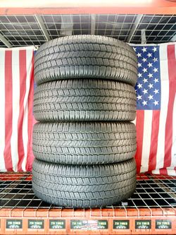 4 Used Tires Size: 265/60R18 GOODYEAR WRANGLER SRA ALL SEASON TRUCK SUV 265 60 18 HIGH TREADS