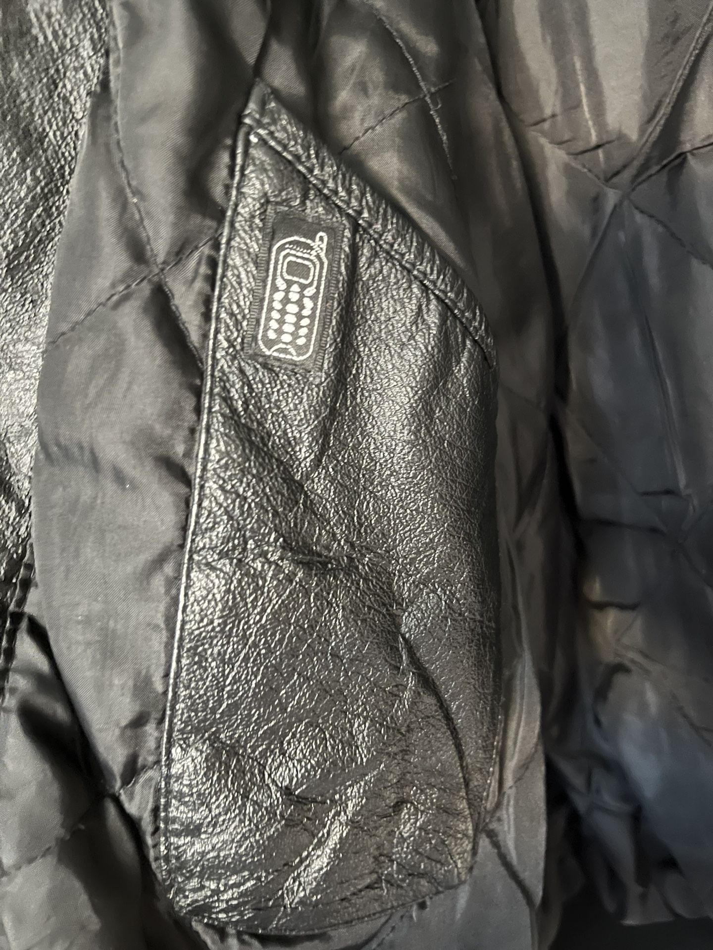 Amati Genuine Leather Jacket/Wool Sleeves & Collar
