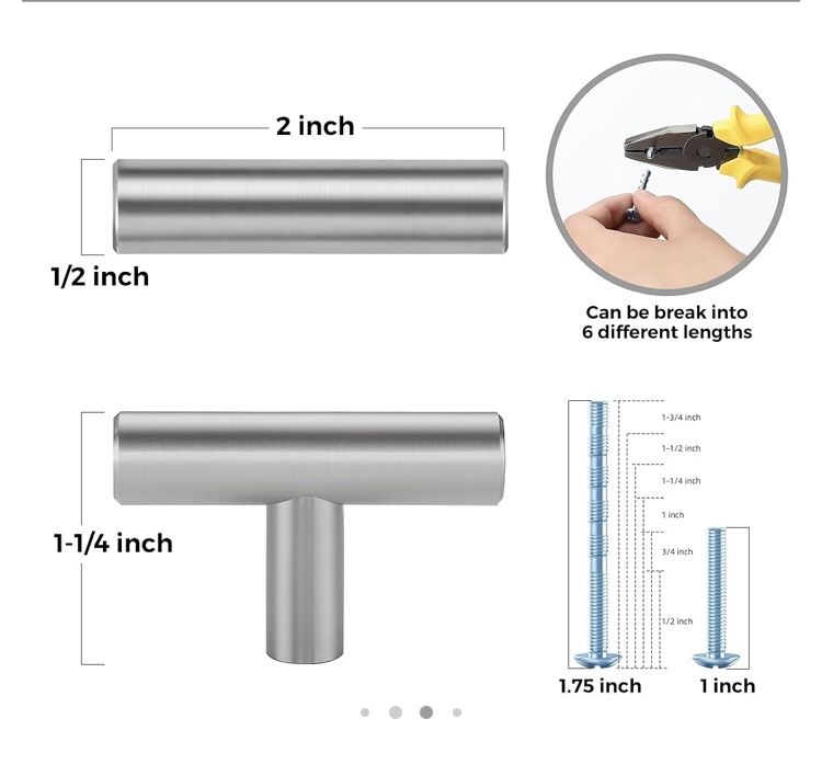 30 Brushed Nickle knobs Pulls