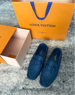 Louis Vuitton Monte Carlo Moccasin - size 12-Blue-M11ND0274