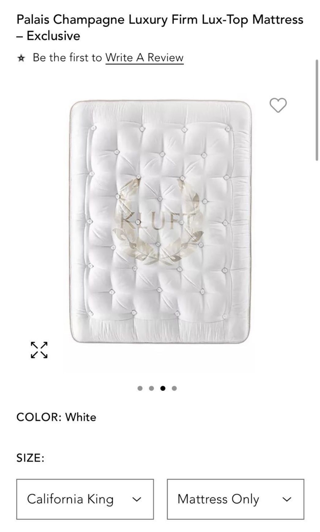 Lightly Used Kluft Palais Champagne Luxury Firm Lux-Top Mattress – Exclusive - MSRP 30k+ - Price IS NOT FIRM.