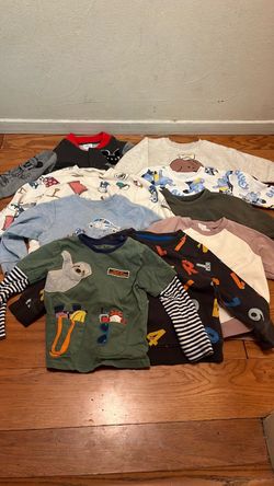 Lot of 9pcs Toddler Boy size 3T Sweatshirts Long-sleeves T-shirts