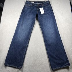 Zara Wide Leg Low Rise Jeans Women’s Size 10 Blue NWT #3177