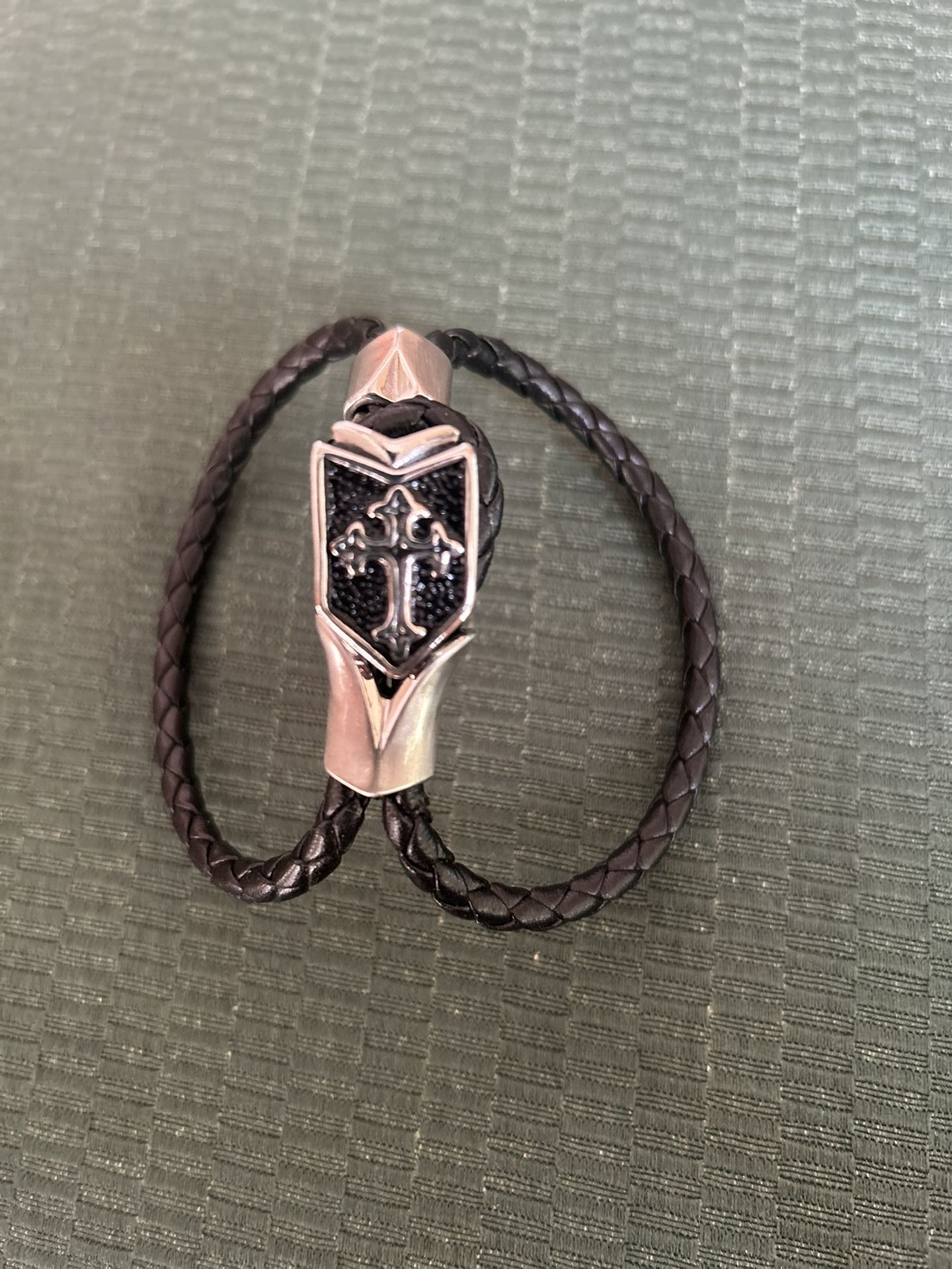 Leather Bracelet With Cross