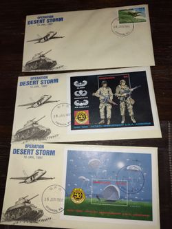 Desert storm envelopes with stamps Great condition