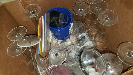 Champagne glasses 12 or 13 for 8 dollars