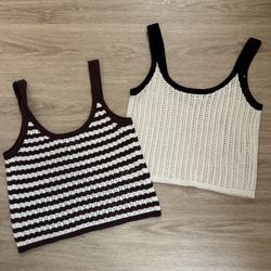 NWOT madewell crochet knit tank bundle size xs