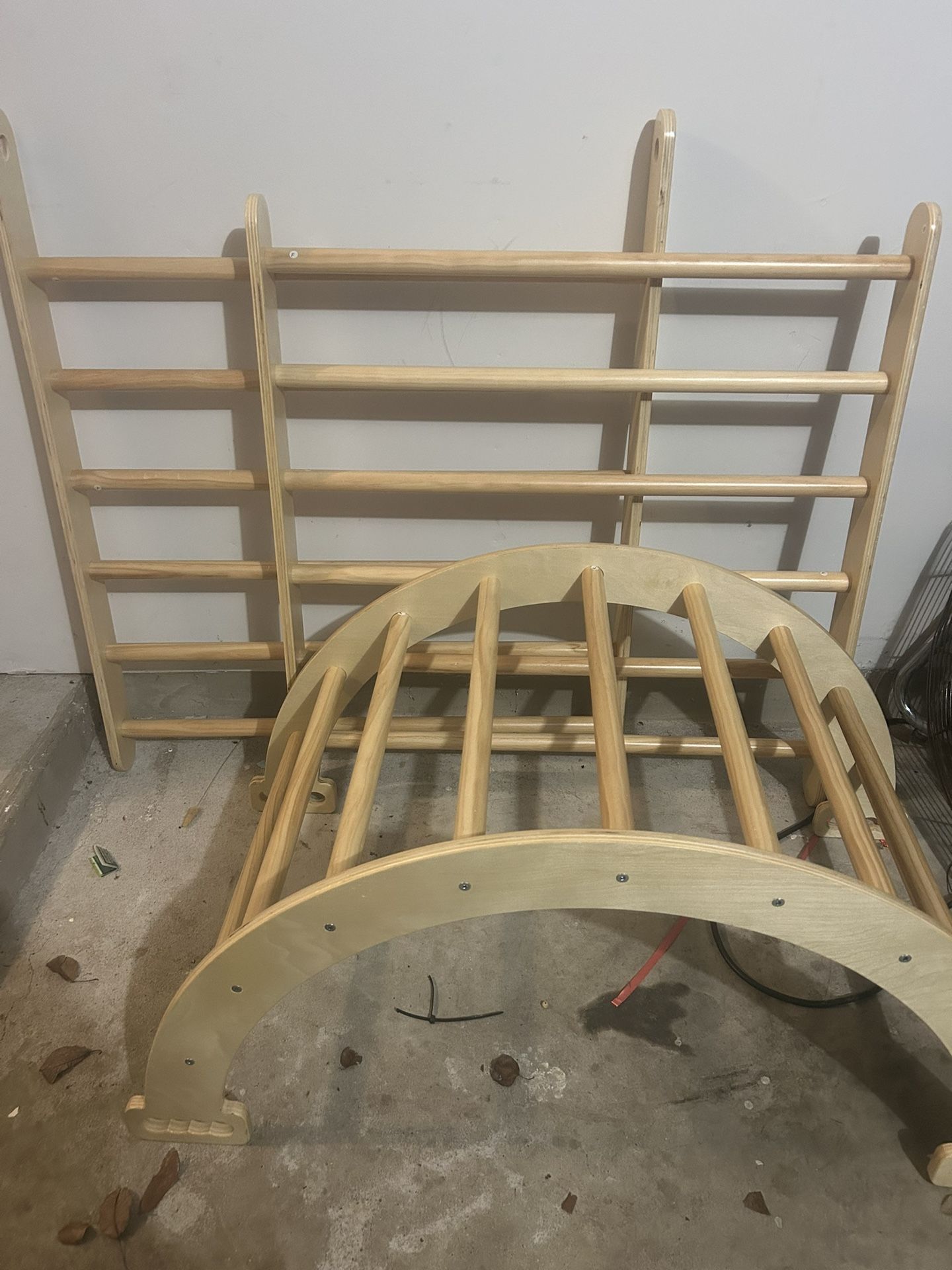 Pikler triangle And Arch With bridge Climbing Toy