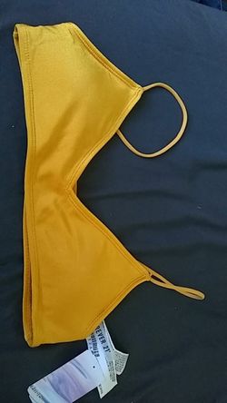 Yellow bikini top