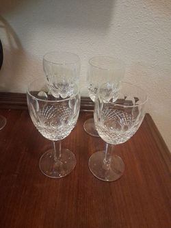 4 Waterford crystal drinking glasses