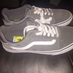 Vans Men’s Shoes Size 9 Grey & White $75