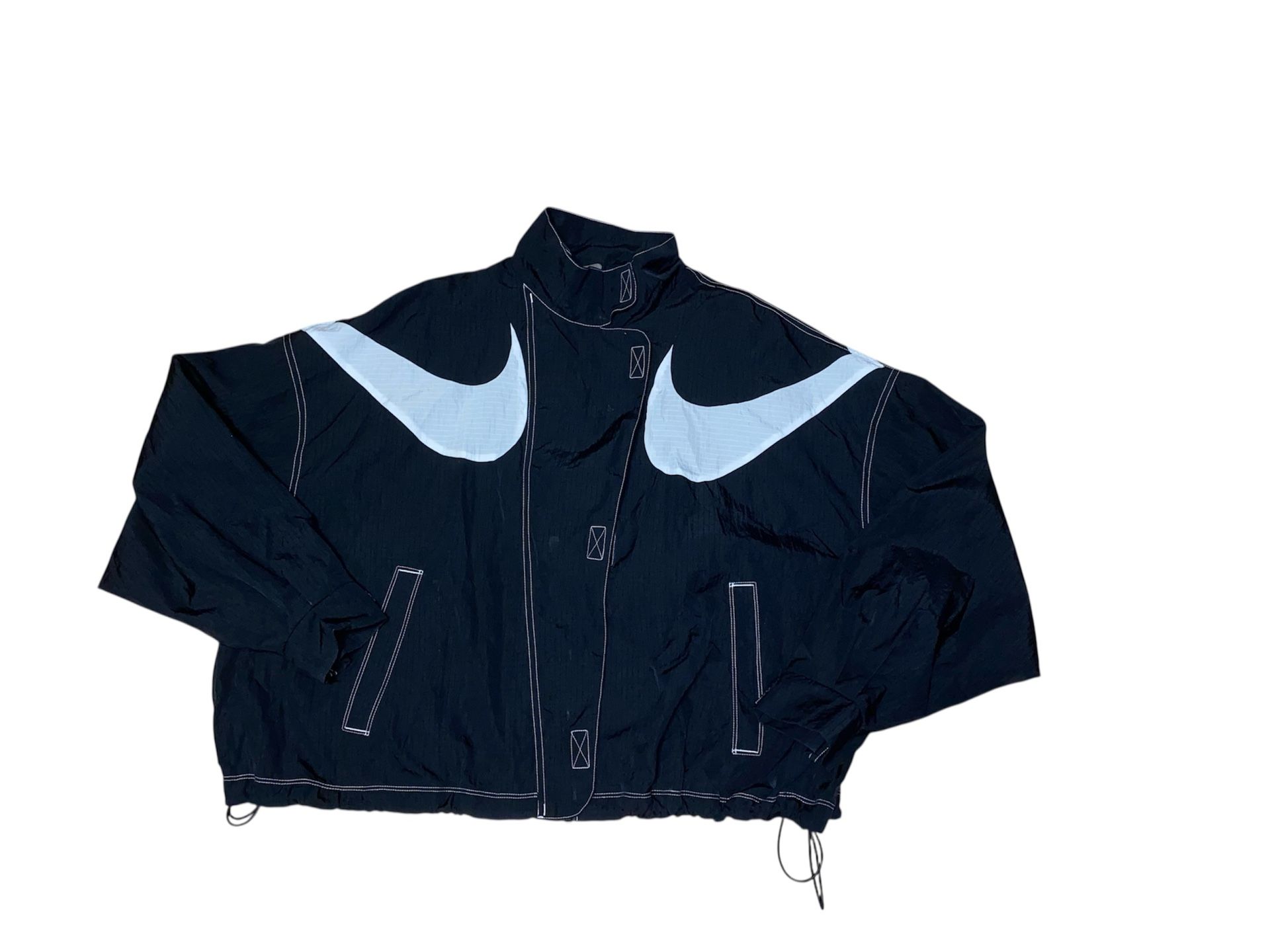 NIKE Women’s Sportswear Swoosh Repel Woven Oversized Jacket DR6132-010 Large