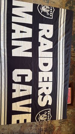 Raiders Mancave Flag