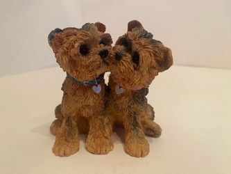 Lenox Two kissing Yorkshire Terriers