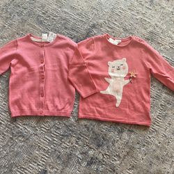Two new H&M girls sweaters