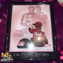 Dale Earnhardt Sr & Dale Earnhardt Jr Like Father Like Son 8x10 Photo 