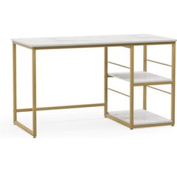 White & Gold Desk 
