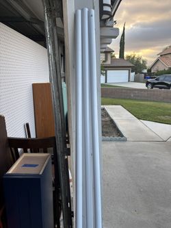 White Utility Pole – Versatile, Durable, and Ready for Any Job - 76.5” Length X 1 3/8” Diameter 