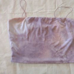 Tresser Lavender Crop Top Size Large 