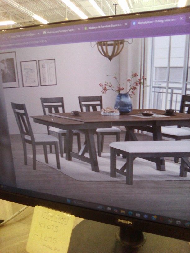 Dining Table And Four Chairs 