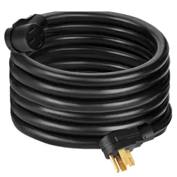 VEVOR RV Power Cord 50Ft 40 Amp RV Extension Cord AWG8 40 amp rv Extension Cord Truck Trailer Motorhome Camper RV Cord Grip Handles Camper Trailer Pow