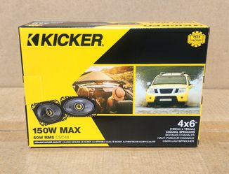 Kicker Car Speaker Set CS Series CSC46 4x6" 2-Way Coaxial Speaker System 150 Watts 45CSC464 🚨 Payment Options Available 🚨 No Credit Needed 🚨