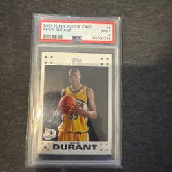 2007 Topps Kevin Durant Rookie Card PSA 9
