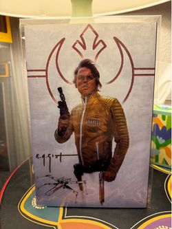 STAR WARS #48 LTD TO 500 #226/500 SIGNED EM GIST AND REMARKED X-WING BY EM GIST