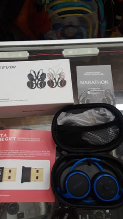 Levin wireless headset Bluetooth 4.0 Royal blue.