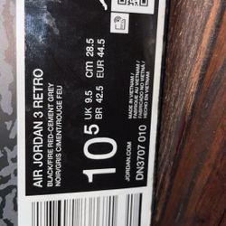 Jordan 3 Cement 3 Retro Og Black Cement 2024 Release 