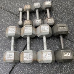 Steel Hex Dumbbells