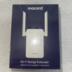 Macard RE1200 Wi-Fi 6 Dual-Band Mesh Extender, Gigabit Ethernet, 2.4GHz/5GHz New