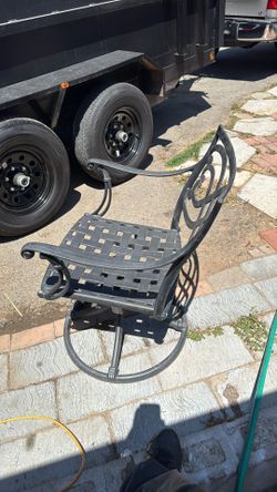 metal chair