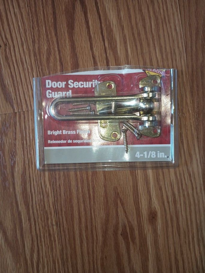 Door Security Lock Brass Finish