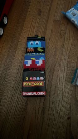 PAC- Man Socks New  Size 8-12
