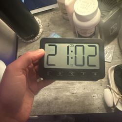 Portable Phone Charger & Travel Alarm Clock – Good Condition