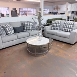 Ashley gray sofa & love
