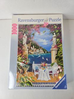 RAVENSBURGER 1000 Piece Jigsaw Puzzle Romantic Bellagio Italy 2001 New