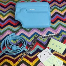 Off-White Burrow shoulder bag Light Blue MOTHER’s DAY SPECIAL
