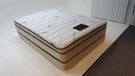 Sleeping Beauty Jumbo Eurotop Mattress and Boxspring