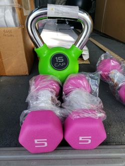 CAP Dumbbells Kettle Ball Lifting Exercise BRAND NEW