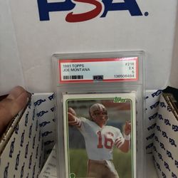 Joe Montana 1981 Topps Rookie #216 PSA5EX