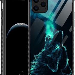 DAIZAG Case Compatible with iPhone 13 Pro Max Case,Lonely Wolf Drop Protection Case for iPhone 13 Pro Max,Soft TPU Edges Pattern Design Cases for iPho
