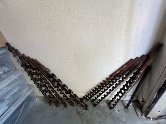 Heavy Duty Auger Drill Bits — Timber Framing / Pole Barn / Utility — Full Set